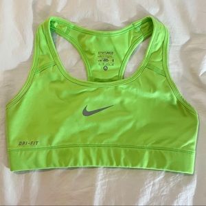 Green Nike Sports Bra
